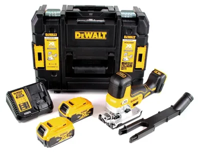 Image de DeWalt DCS 335 P2 Scie sauteuse sans fil 18V + 2x Batteries 5,0 Ah + Chargeur + Coffret TSTAK