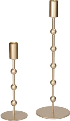Image de Boltze Kerzenleuchter Kimberly Kerzenhalter Gold Eisen Kerzenständer 2016685