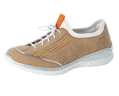 Produktbild von Rieker Damen Halbschuhe Sneaker Slipper L32Q5-60, Größe:42 EU, Farbe:Beige