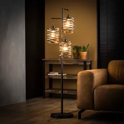 Productafbeelding van AnLi Stijl Vloerlamp, 3-lichts, spindelmodel