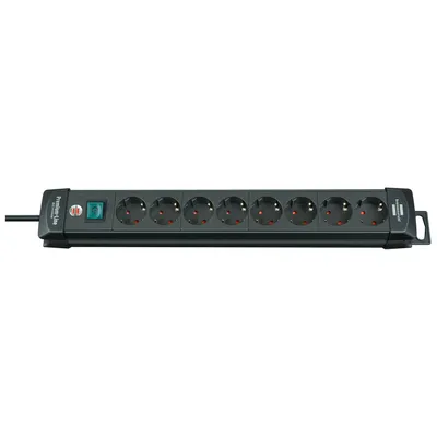 Image de Brennenstuhl Premium-Line Multiprise 8x noir 3m H05VV-F 3G1,5, 1951180100