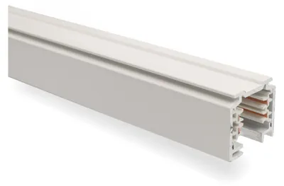 Produktbild von EUTRAC 3-Phasen Stromschiene 1m, verkehrsweiss RAL9016 | 25-106