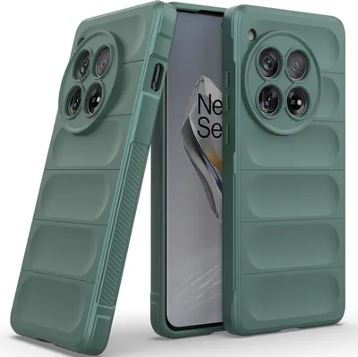 Produktbild von Handyhülle für OnePlus 12 5G Weich TPU Silikon Stossfest Anti-rutsch Hülle Grün
