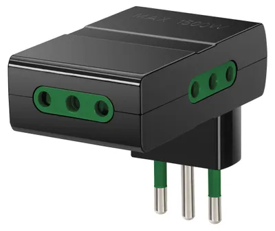 Produktbild von Vimar RI.00310, 230 V, 10 A, Schwarz, CE, IMQ, Avvertenza per adattatori, Direttiva RAEE, 1 Stück(e)
