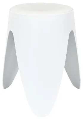 Produktbild von Stapelbarer Sitzhocker Gala - Kunststoff - Weiss - D30 x H46 cm - Stuhle