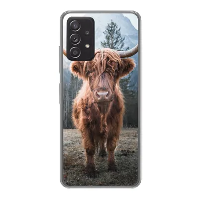 Produktbild von MuchoWow® Handyhülle Schutzhülle Hülle für Samsung Galaxy A53 5G Schottischer Hochländer - Kuh - Tiere - Berg - Natur Silikon Softcase Handy Hülle - Schutzabdeckung
