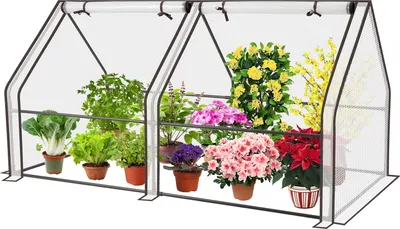 Produktbild von Sekey Garden Frühbeet 180 x 90 x 90 cm Mini Gewächshaus Frühbeetkasten