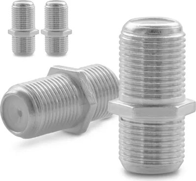Produktbild von 4x F Verbinder Sat Buchse Antennen Koaxialkabel Kabel Adapter Kupplung Koaxial