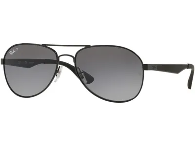 Zdjęcie produktu dla Ray-Ban RB3549, Dorosły, Uni , Aviator, Czarny, Soczewki spolaryzowane, Metal
