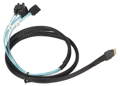 Zdjęcie produktu dla Kabel SAS SFF-8654-4 SATA, 7-pinowy, do dysków twardych, szybsza transmisja, mini, PVC, akcesoria komputerowe, 1 metr / 3,3 stopy