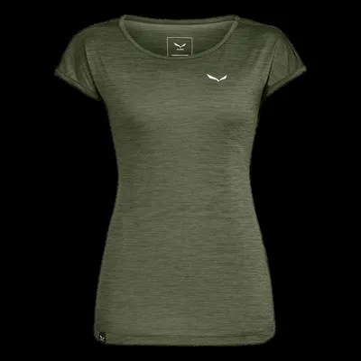 Produktbild von Salewa - Puez Melange Tee (T-Shirt Damen) , Farbe:5286 dark olive melange, Größe:IT 44/ DE 38