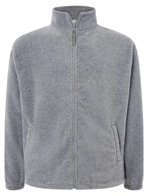 Produktbild von JHK - Fleecejacke Durchgehender Reißverschluss für Herren LT4147 (XXL) (Grau meliert)