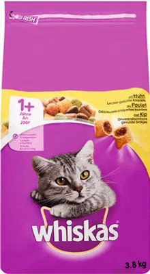 Produktbild von Whiskas Trocken 3,8kg - Adult 1+ mit Huhn