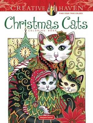 Produktbild von Creative Haven Christmas Cats Coloring Book