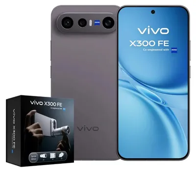 Produktbild von VIVO X300 FE, 16 cm (6.31"), 12 GB, 512 GB, 50 MP, Android 16.0, Schwarz
