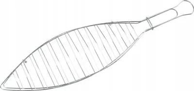 Produktbild von Fischbräter Fischhalter Für Fisch Und Gemüse Grillen BBQ Stahl Verchromt 41cm