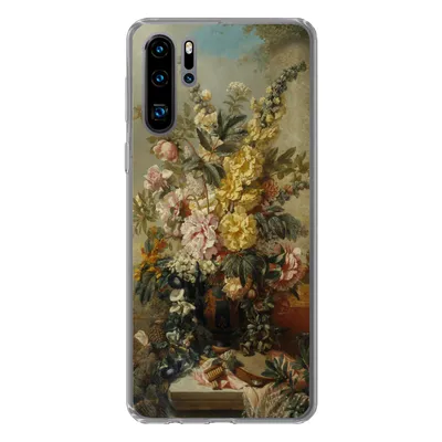 Produktbild von MuchoWow® Handyhülle Schutzhülle Hülle für Huawei P30 Pro Große Vase mit Blumen - Alte Meister - Malerei Silikon Softcase Handy Hülle - Schutzdeckel