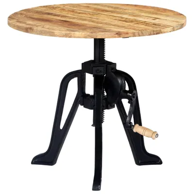 Produktbild von Beistelltisch 60×(46-63) cm Massivholz Mango und Gusseisen , Beistelltische Design 2024