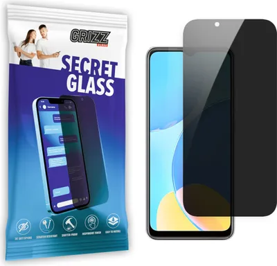 Obrázok produktu pre Ochranné sklo GrizzGlass SecretGlass Privacy pre Oppo A15s - čierne