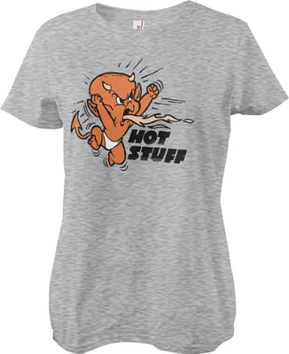 Produktbild von Hot Stuff Retro T-Shirt Girly Tee - Medium - HeatherGrey