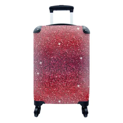 Obrázok produktu pre Kufrík Ručná batožina na kolieskach Malý cestovný kufor so 4 kolieskami Ombre - Kozorožec - Vzory - Ede stones - Veľkosť kabíny < 55x40x23 cm &