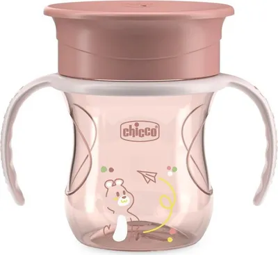 Image de CHICCO Mug 360 Perfect X avec poignées rose, 12m+