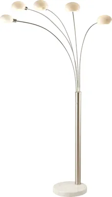 Produktbild von Globo Lighting Stehleuchte Metall Nickel matt, 5x E14
