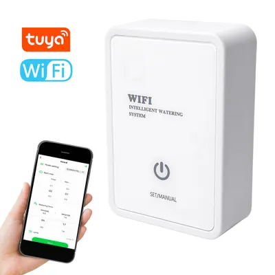 Obrázek produktu pro Tuya WIFI automatické zavlažovací zařízení, inteligentní časovaný systém kapkové závlahy, podporuje dálkové ovládání APP pro zahradní rostliny v květináčích na terase