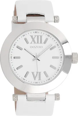 Produktbild von Oozoo Armbanduhr weiß Leder Vintage Series Herren Analog-Quarzuhr UOC5755A
