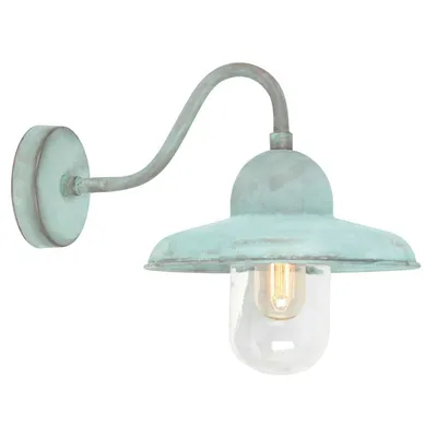 Immagine prodotto di Applique da esterno Somerton in ottone lucido 1xE27x60W, dimensioni: 25x24x37 cm, IP44, Elstead