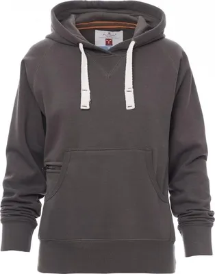 Produktbild von Damen Sweatshirt mit Kapuze "ATLANTA+LADY" - Payper Rauchgrau M
