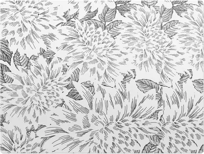 Produktbild von Florale Blattskizze – Bodenschutzmatte – Stuhlunterlage 120x90 cm – Rutschfest – Hartbodenmatte