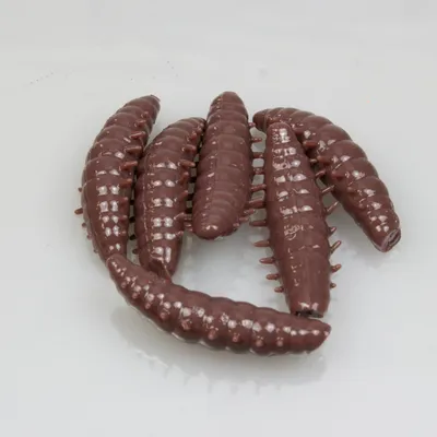 Produktbild von FTM Omura Baits Okto Banane - Gummimaden, Länge / Packungsinhalt:4cm / 6 Stück, Farbe:baby blau