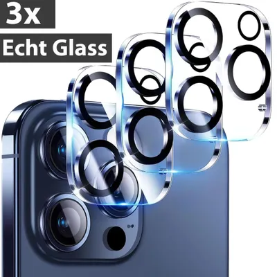 Produktbild von 3x Kameraschutz Glas für iPhone 15