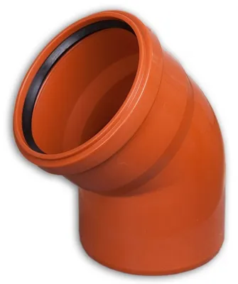 Obrázok produktu pre Koleno z PVC Wavin 160 mm 45° 3062323442