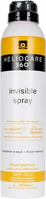 A white spray bottle with yellow and black accents, featuring product branding and information.