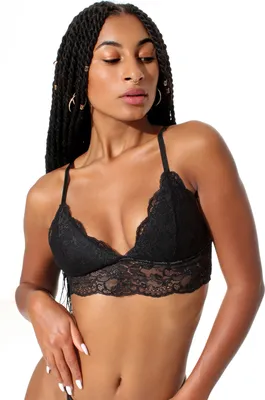 Produktbild von Yenita® Spitzen Bralette XS Schwarz