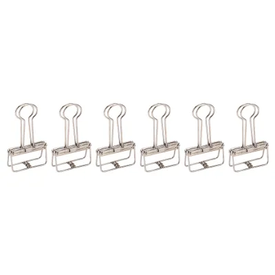 Zdjęcie produktu dla Metalowe puste klipsy do segregatorów, metalowe klipsy do segregatorów, klipsy do segregatorów, zaciski do papieru, klipsy do segregatorów, puste klipsy do segregatorów