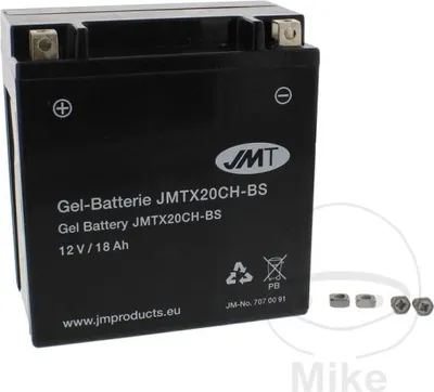 Immagine prodotto di JMT Gel Batteria YTX20CH-BS 12 V 18 Ah 270 A 151 x 87 x 161 mm