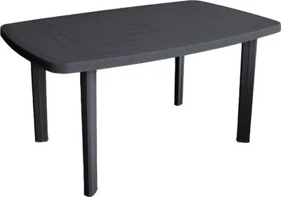 Produktbild von Gartentisch Kunststoff Anthrazit 140x90x72cm