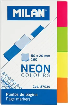 Immagine prodotto di Segnapagina Milano 160 punti 50x20mm 4 colori neã "n