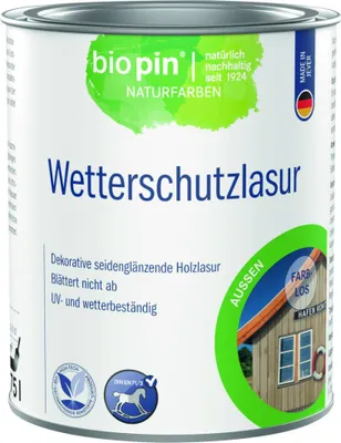 Produktbild von Biopin Wetterschutzlasur 750 ml farblos