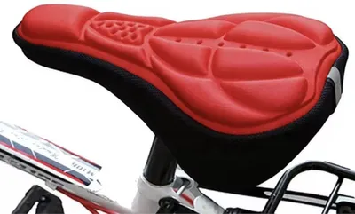 Produktbild von Sattelbezug – Schutzhülle für Fahrradsattel – Rot/Schwarz – Universal – 28 cm – CHPN