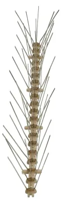 Produktbild von Set mit 6 Vogelabwehr-Spikes 3 m aus Kunststoff, 5-reihig für Garten und Terrasse