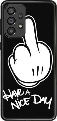 Produktbild von König Design Hülle kompatibel mit Samsung Galaxy A33 5G Kunststoff Soft Handyhülle - Handy Case Have a nice Day