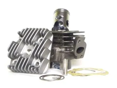 Image de Kit cylindre + culasse 50ccm 40mm PETIT pour Minarelli AC couché Yamaha Jog Why Neos / MBK Ovetto Mach G