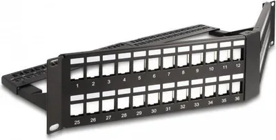 Image de DeLOCK 66977 - Rackeinbau - 2U - Schwarz - Metall - 260 mm - 483 mm (66977)