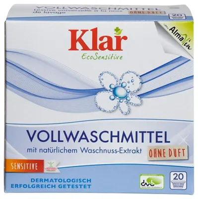 Zdjęcie produktu dla PROSZEK DO PRANIA Z ORZECHAMI MYDLANYMI UNIWERSALNY ECO 1,1 kg (20 PRAŃ) - KLAR