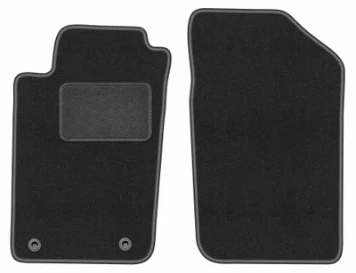 Image de Tapis avant en moquette pour Peugeot 206 1998-2010 (à hayon/SW/break) – 2 pièces, gris graphite, sur mesure – Wielganizator LUX