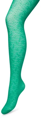 Produktbild von Bonnie Doon Strumpfhose mit Grafikmuster, 40 Denier, Hellgrün, Damengröße S/M – Grafikmuster – Druck – Glatte Nähte – Maximaler Tragekomfort – Schicke Strumpfhose – Festlich – Ausgefallene Strumpfhose – Jellybean – BP221911.257